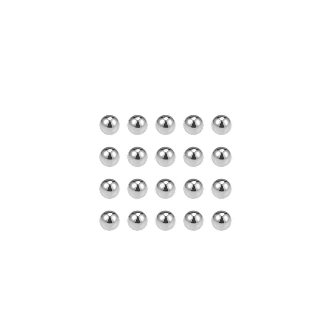 Precision Balls 1/8" Solid Chrome Steel G25 for Ball Bearing Keychain Wheel 200pcs