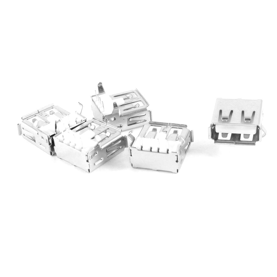 USB naistoiminen Type A 4-pinninen DIP suorakulmainen pistoke, 5 kpl