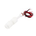 Plastic Water Liquid Level Sensor Double Floaters Float Switch White