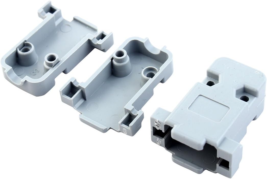 20 Pcs Capa de Proteção Plástica para D Sub DB9 Conector de 9 Pin Preto