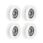 U696ZZ 696 Nylon U Groove Bearings 6x24x9mm Double Metal Shielded (GCr15) Chrome Steel Ball Bearings 4pcs