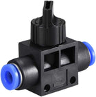 6mm OD Pneumatic Air Flow Control Valve with Push-to-Connect Fitting,Union Straight,Pneumatic Air Controller Valve 5pcs