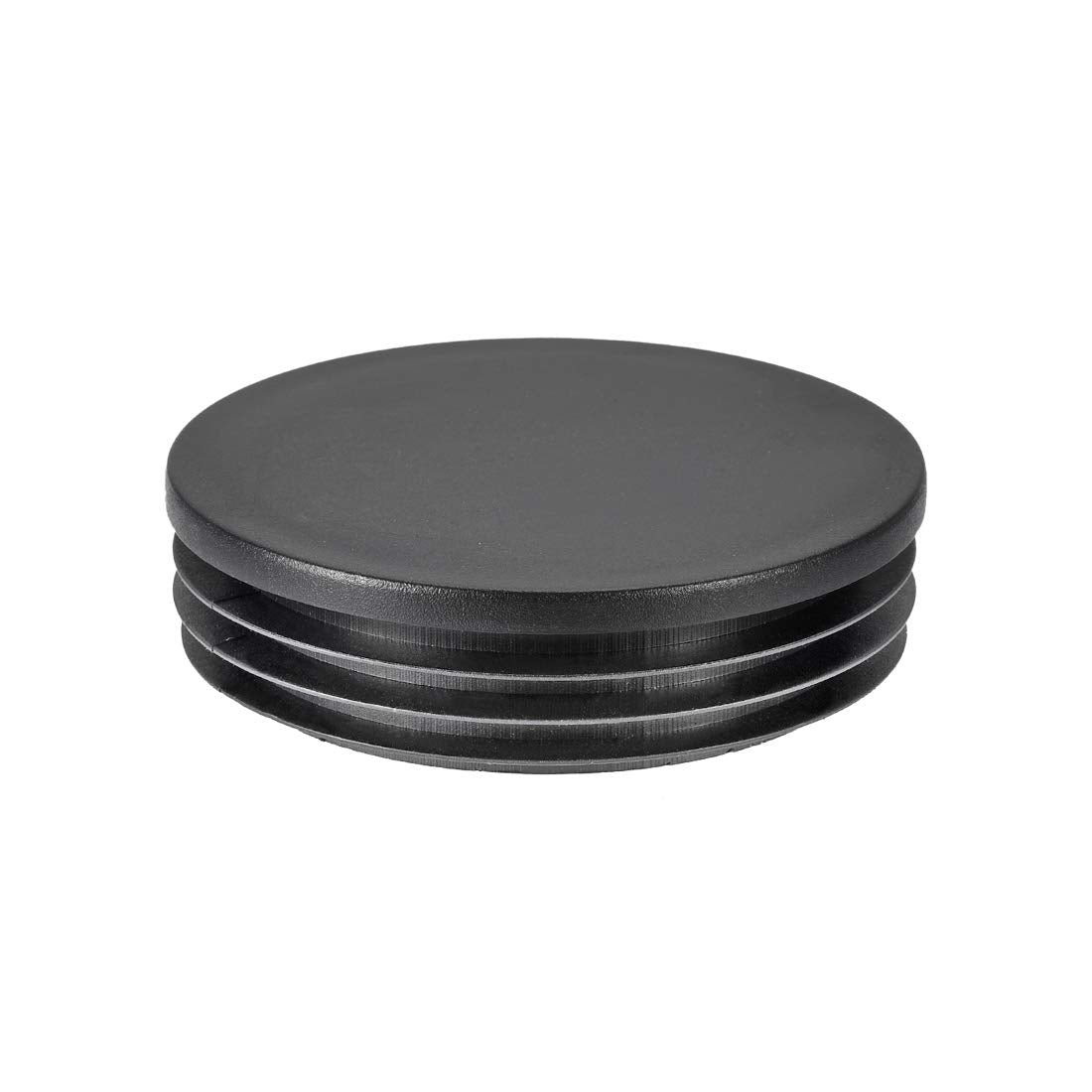 90mm Dia Plastic Tubing Plug Round Post End Caps for Handrail Stair Newel Guardrail Tube Black