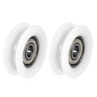 U626ZZ Nylon Pulley U Groove Ball Bearing Roller Guide Wheel 6x30x10mm Double Metal Shielded (GCr15) Chrome Steel Bearings 2pcs