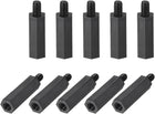 M4x30mm+6mm Male-Female Hex Nylon PCB Motherboard Spacer Standoff for FPV Drone Quadcopter, Computer & Circuit Board Black 120pcs