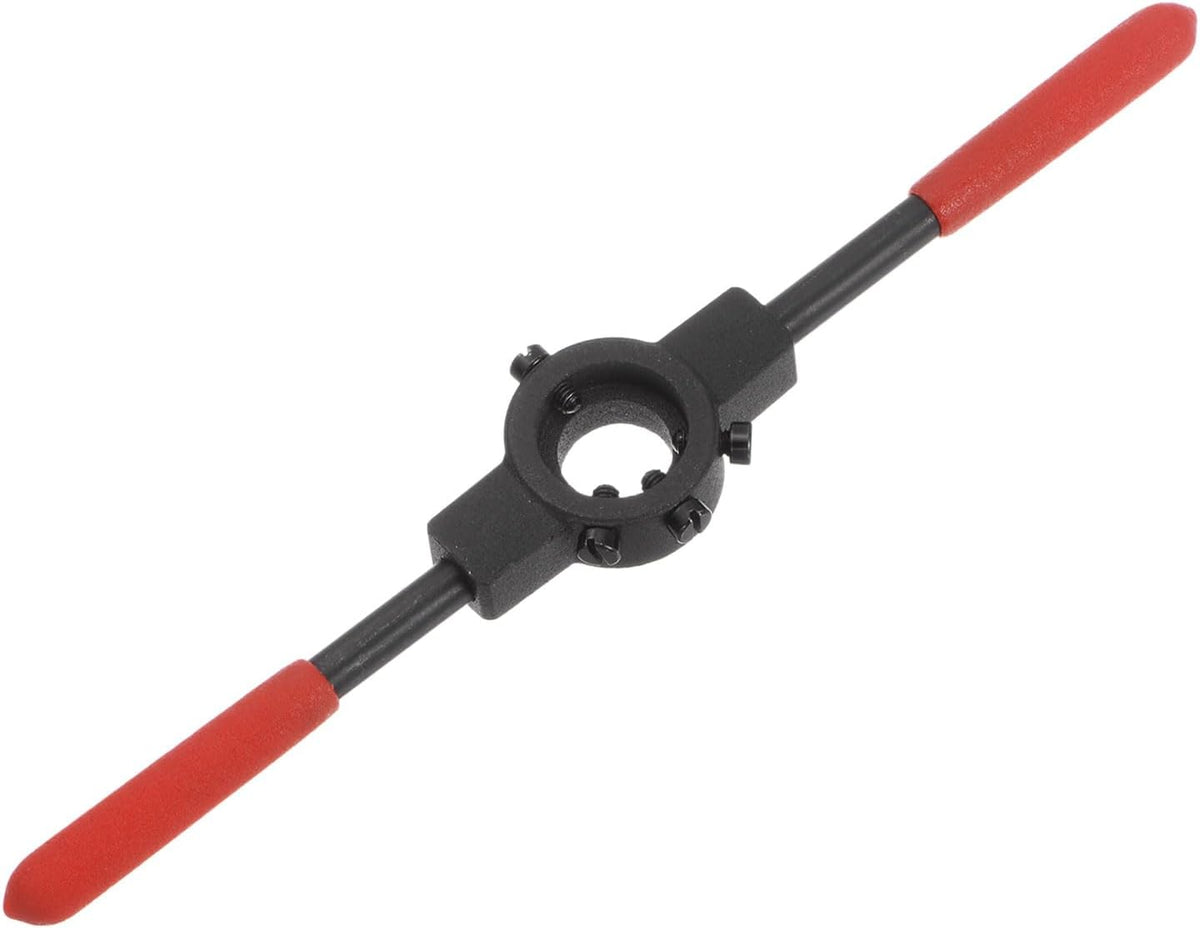 Die Stock Handle Wrench, for Metric M3-M4 (Metric) / 1/8"-5/32" (UNC/UNF) / 20mm OD Round Dies, 20mm x 5mm Threading Die Holder with Plastic Handle