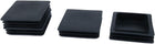 100mm x 100mm Kunststoffquadrat-Einsätze Enddichtkappen Schwarz 4 Stk