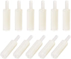 M2x10mm+6mm Male-Female Hex Nylon PCB Motherboard Spacer Standoff for FPV Drone Quadcopter, Computer & Circuit Board White 50pcs