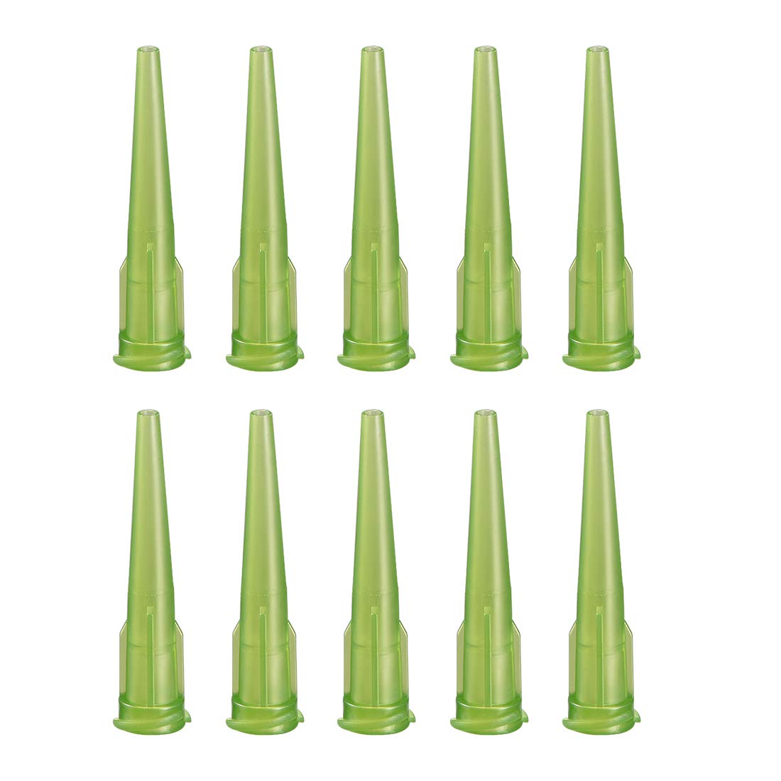 Industrial Blunt Tip Tapered Dispensing Fill Needle 14ga X 1.26" Olive 10pcs