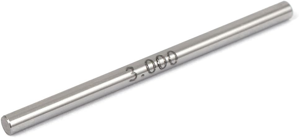 3.00mm Dia +/-0.001mm Tolerance Tungsten Carbide Cylindrical Pin Gage Gauge