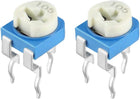 20 Pcs 1M Ohm Variable Resistors Top Adjustable Horizontal Cermet Potentiometers