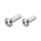 Hex Socket Round Head Screw, M3x8mm and M3x10mm 304 Stainless Steel Fasteners Bolts 100pcs