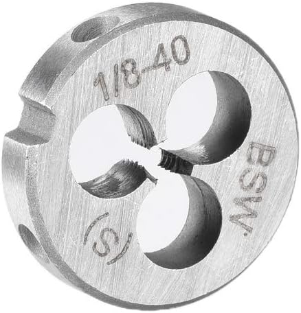 1/8-40 BSW Round Die, Machine Thread Right Hand Threading Die, Alloy Steel Screw Thread Cutting Die