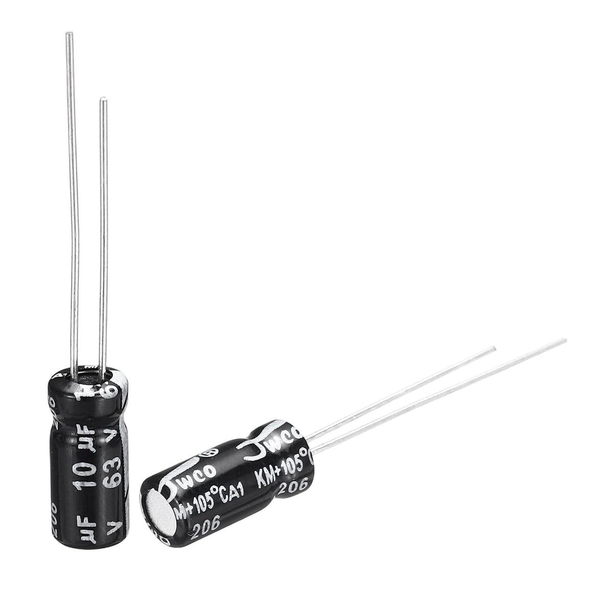 10uF 63V 5x11mm Electrolytic Capacitor, Radial Leads Aluminum Capacitors for TV, LCD Monitor, VCD, 15Pcs
