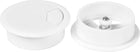 4 Packs Desk Grommet 2 Inch(50 mm) Plastic White Cable Hole Cover Surface Tidy Wires Cords Through Computer Table Countertops
