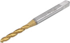 Spiral Flute Threading Tap 4-40 UNC, HSS (High Speed Steel) Titanium Plated Machine Thread Screw Tap 3 Flutes Tapping Tool H2 Tolerance