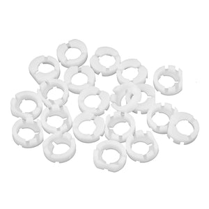 a13042200ux0155 White Plastic 0.7" O.D. Driller Washer for Hitachi Drill Machine 20 Piece, 0.39" Width, 0.71" Length