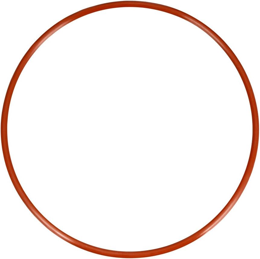 Silicone O-Ring, 130mm OD, 123mm ID, 3.5mm Width, VMQ Seal Rings Gasket, Red