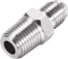 Hex Nipple 1/4 NPT X 7/16-20UNF 304 Stainless Steel Pipe Tube Fitting