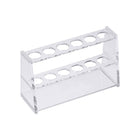 Acrylic Test Tube Holder Lab Stand Rack 6 Wells for 25ml Centrifuge Tubes Clear