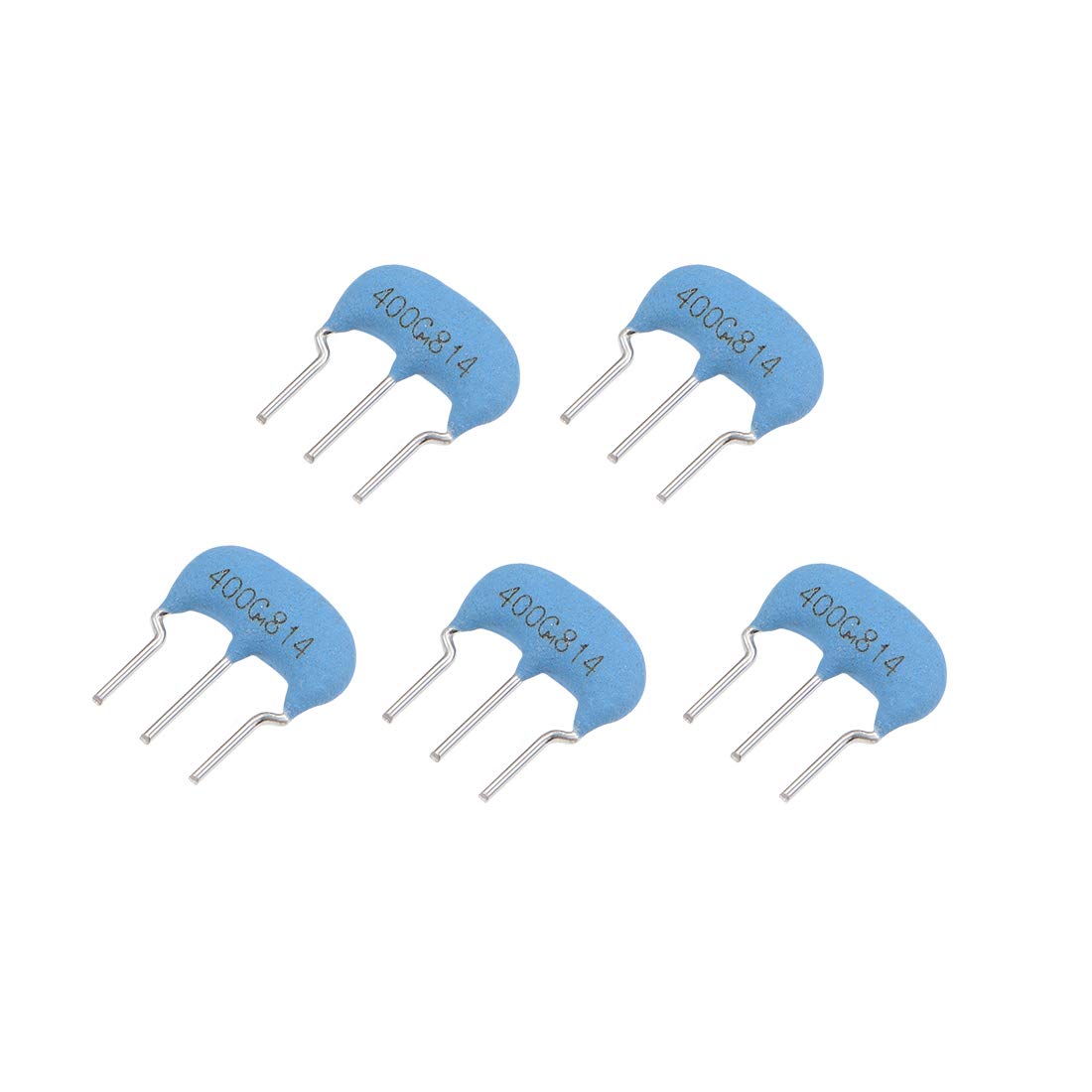 Ceramic Resonator Crystal Oscillator 4MHz 15pF 3 Pin DIP, Blue 5 Pieces
