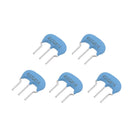 Ceramic Resonator Crystal Oscillator 4MHz 15pF 3 Pin DIP, Blue 5 Pieces