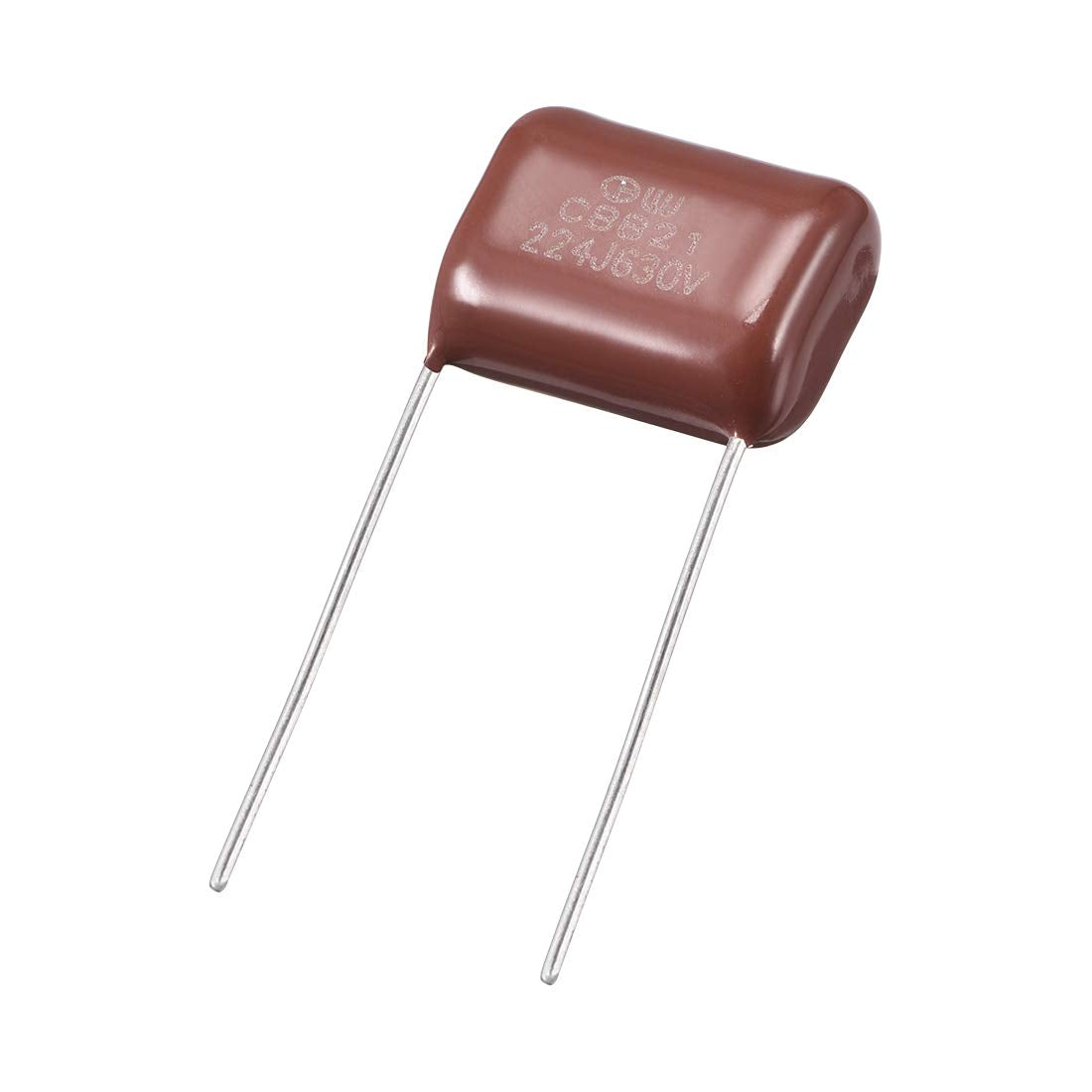 CBB21 Metallized Polypropylene Film Capacitors 630V 0.22uF for Electric Circuits Energy Saving Lamps Pack of 100