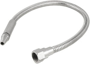 1/2BSP Thread 15/64" Round Nozzle Metal Coolant Oil Hose for Lathe