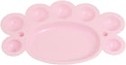 LinkMejor Plastic Watercolor Paint Plate Tray Mixing Palette Pink