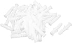 M8x40mm Plastic Anchor Expansion Nail Wall Screw White 50pcs