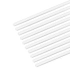 ABS Styrene Plastic Round Bar Rod,5/64 inch Dia 20 inch Length,White for Architectural Model Making DIY 10pcs