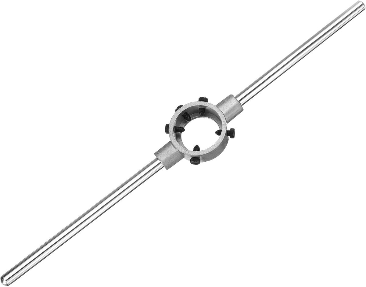 55mm x 22mm Die Stock Handle Wrench for Metric M22-M26 / 55mm OD Round Dies, Threading Die Adjustable Holder Handle Tapping Hand Tool for Thread Repair
