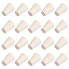 White Tapered Shaped Solid Rubber Stopper for Lab Tube Stopper Size 000 20Pcs