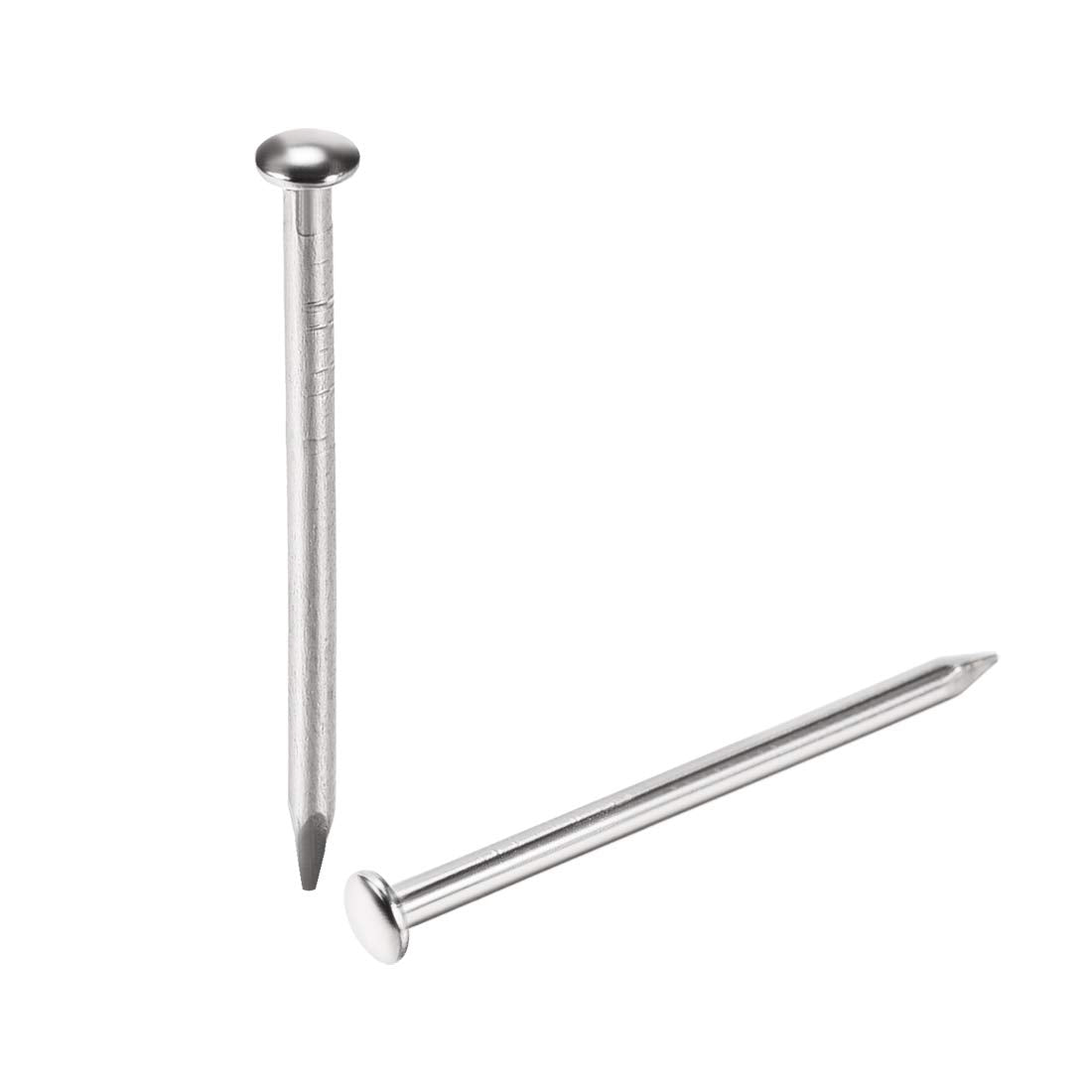Small Tiny Hardware Nails Carbon Steel 1.8X30mm(DXL) for DIY Decorative Wooden Boxes Accessories Silver Tone 100pcs