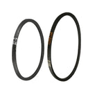 2pcs K-18 K-20 V Belt Machine Transmission Rubber, Black Replacement Drive Belt
