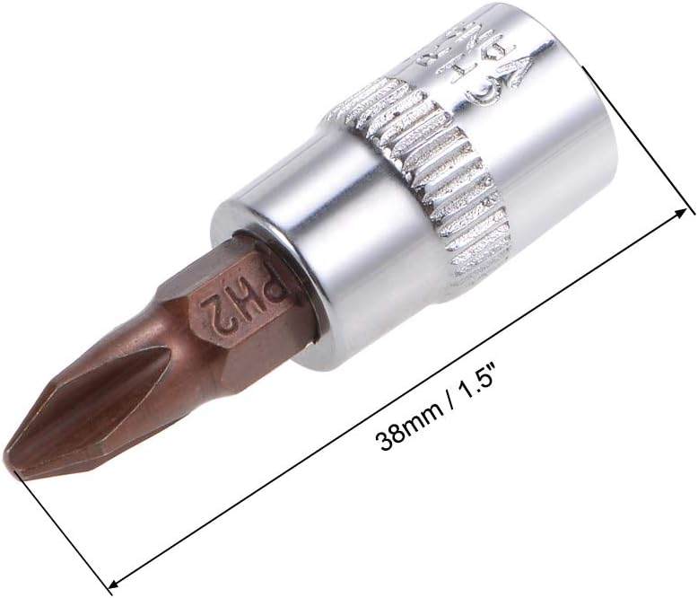 1/4" Antrieb x PH3 Kreuzschlitz Bitsatz, S2 Stahl Bits, CR-V Bitsätze 1,5" Länge (Nur für Handgebrauch) 3 Stk