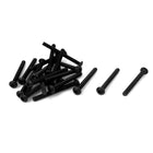 M3 x 30mm Alloy Steel Hex Socket Button Head Screws Black 20 Pcs