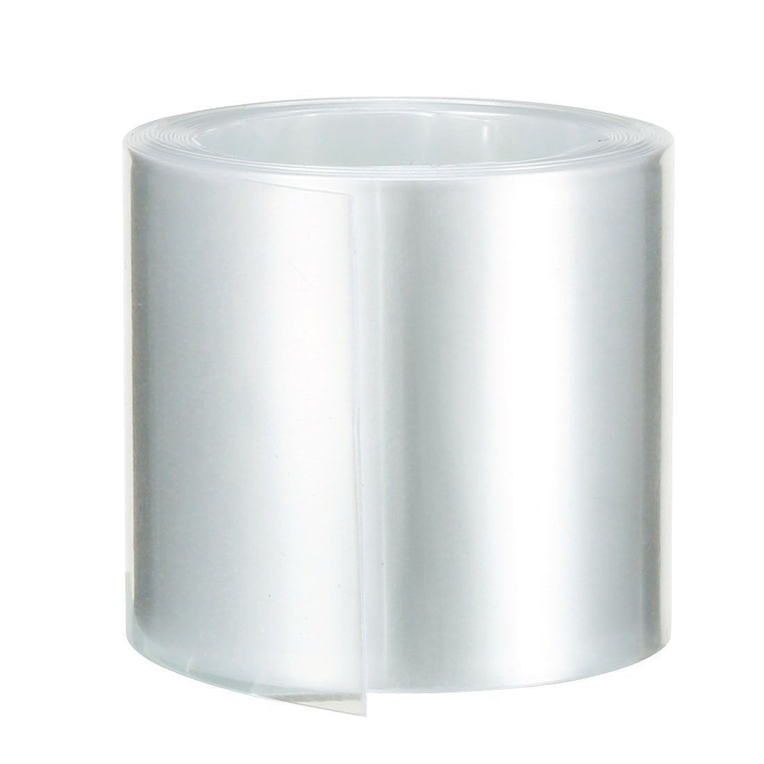 43mm Flat PVC Heat Shrink Tubing Battery Wrap 2m Length for 26650 Battery Clear