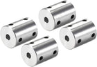 5mm to 8mm Bore Rigid Coupling Set Screw L25XD20 Aluminum Alloy,Shaft Coupler Connector for 3D Printers, Motor Accessories,4pcs