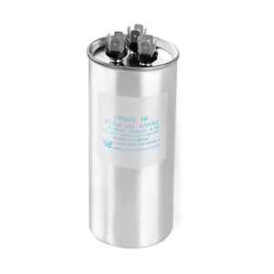 LinkMejor CAP050450440CT 45+5 µF 370/440V Condensador Redondo Doble de Corriente Continua