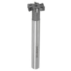 T-Slot Milling Cutters, 6mm Depth 25mm Cutting Dia 12mm Shank Tungsten Carbide Tip 6 Flutes T Slot End Mill for Stainless Steel Copper Aluminum