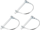 Shaft Locking Pin - 6mm x 70mm Coupler Pin for Farm Trailers Wagons Lawn Garden in Arch Round 3Pcs