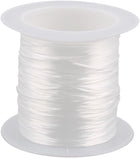 LinkMejor Household Elastic String for Bracelets, White Stretch Crystal String for Bracelet Making, Beading Thread Cord 10M for Jewerlry Making, Necklaces, Braided Bracelets and Crafts