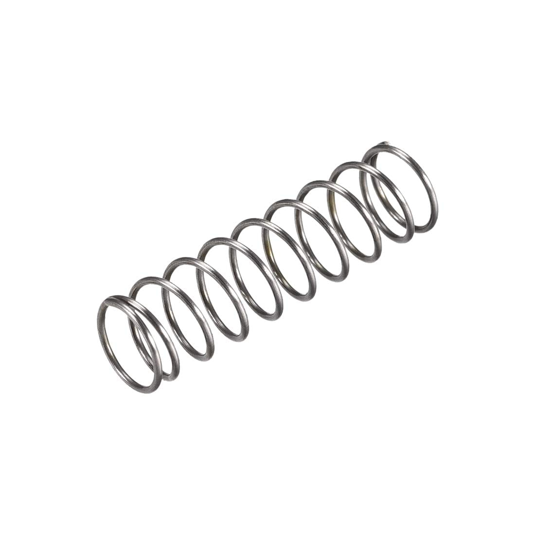 Compression Spring,10mm OD, 0.8mm Wire Size, 17.5mm Compressed Length, 35mm Free Length,30N Load Capacity,Gray,20pcs