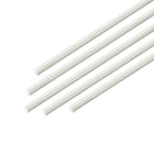 Plastic Round Rod,5/64 inch Dia 20 inch Length,White FRP Fiberglass Round Rod Engineering Plastic Bar 5pcs