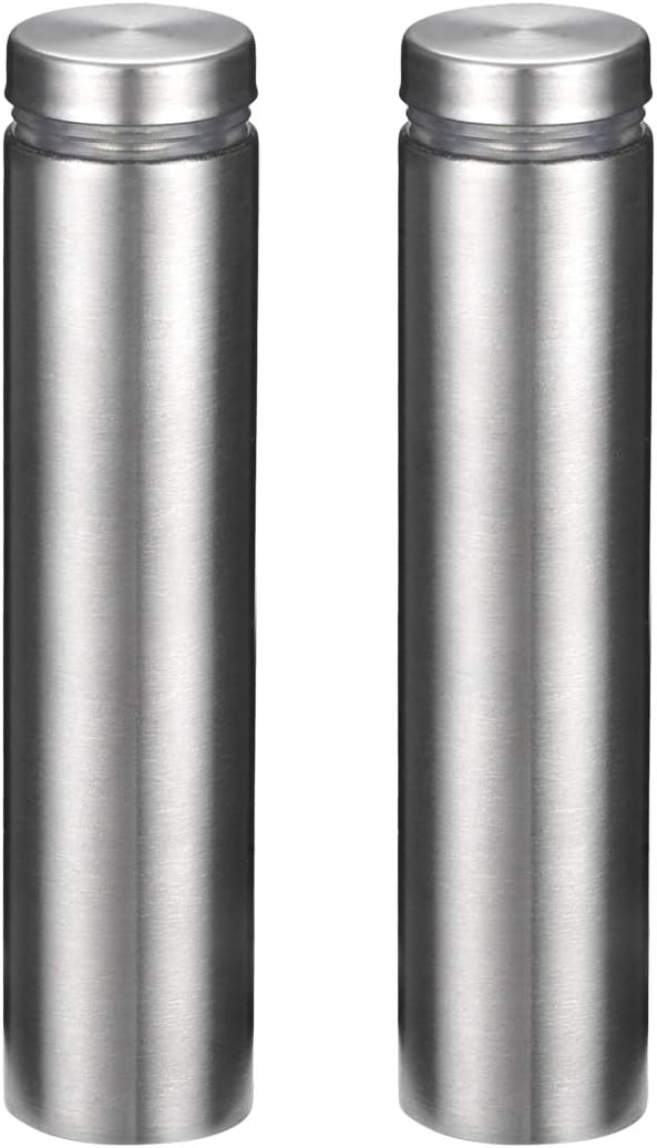 3/4 Dia x 3-1/8"(19x80mm) Standoff Screws Wall Mount Sign Holders Acrylic Glass Nails 2pcs