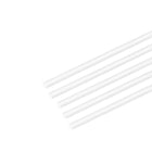 5pcs ABS Plastic Square Bars Rod 3mm×3mm×10inch for Architectural Model Making DIY White