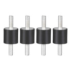 20 x 20mm Rubber Mounts,Vibration Isolators,Shock Absorber with M6 x 18mm Studs 4pcs