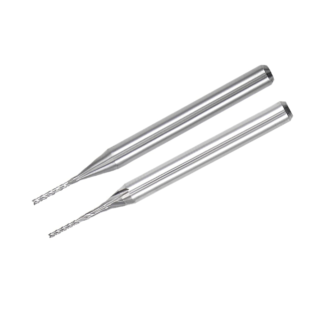 20Pcs 0.5, 0.7mm Carbide End Mill Engraving Milling Cutter CNC Router Bits for PCB Machine, 1/8" Shank