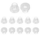 12pcs Flanged Sleeve Bearings Plastic Bushings ID 5.1mm x OD 6mm x Length 5.8mm Nylon Bushings, Clear